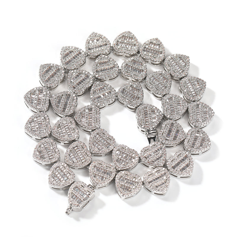 Heart Shape Baguette Chain - Boujee Collection By Jeneen