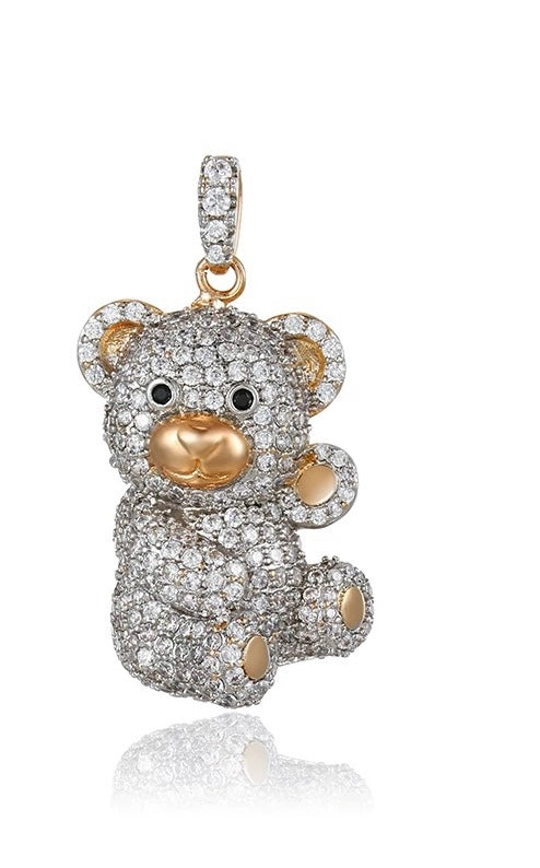 Bling Bear Charm & Necklace - Boujee Collection By Jeneen