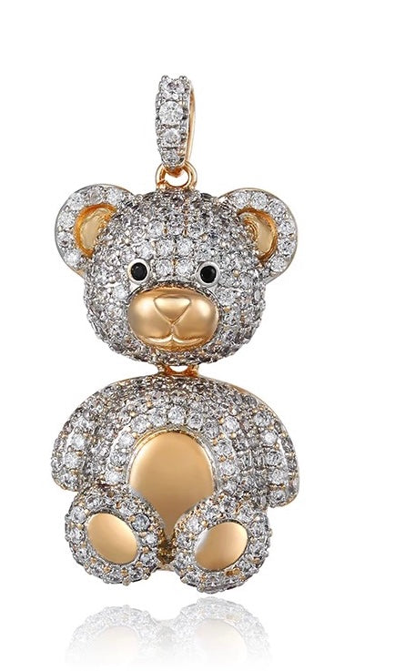 Bling Bear Charm & Necklace - Boujee Collection By Jeneen