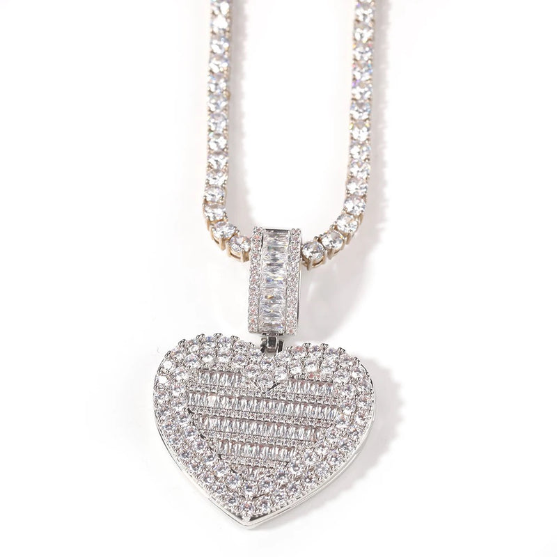 Silver Tennis Necklace & Locket - Boujee Collection By Jeneen