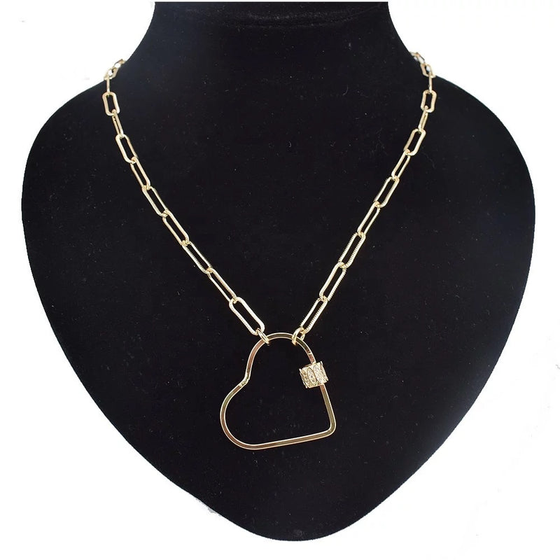 Heart Charm Necklace - Boujee Collection By Jeneen