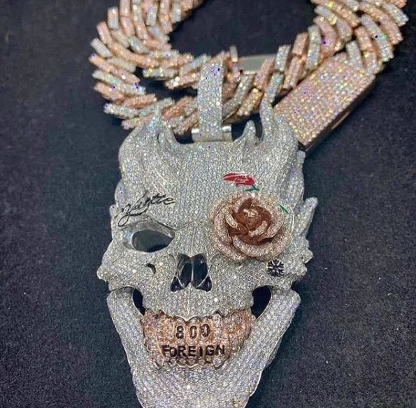 Hip Hop Skull & Necklace - Boujee Collection By Jeneen