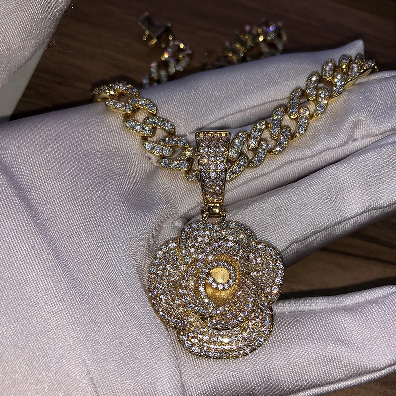 Rose Charm & Necklace - Boujee Collection By Jeneen