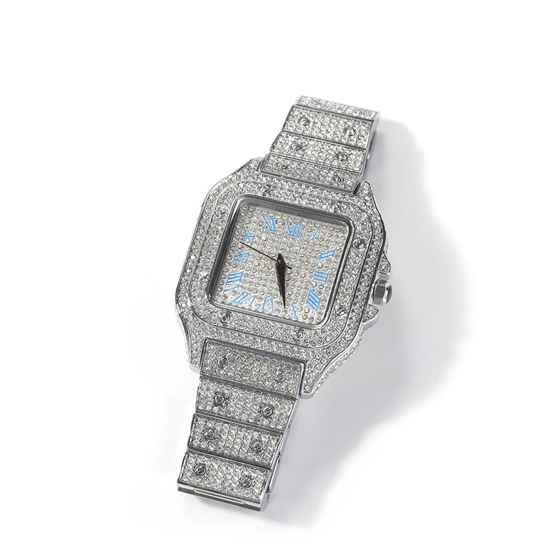 Iced Square Watch - Boujee Collection By Jeneen