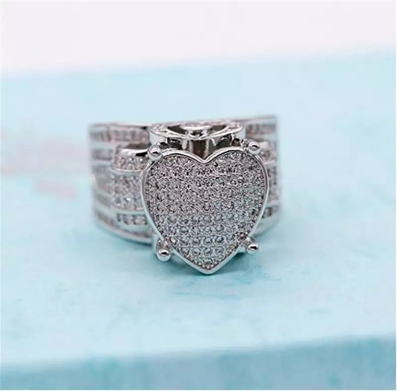 Heart Cluster Ring - Boujee Collection By Jeneen
