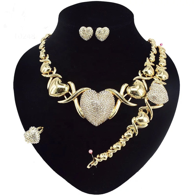 Big Heart Gold Hugs & Kisses - Boujee Collection By Jeneen