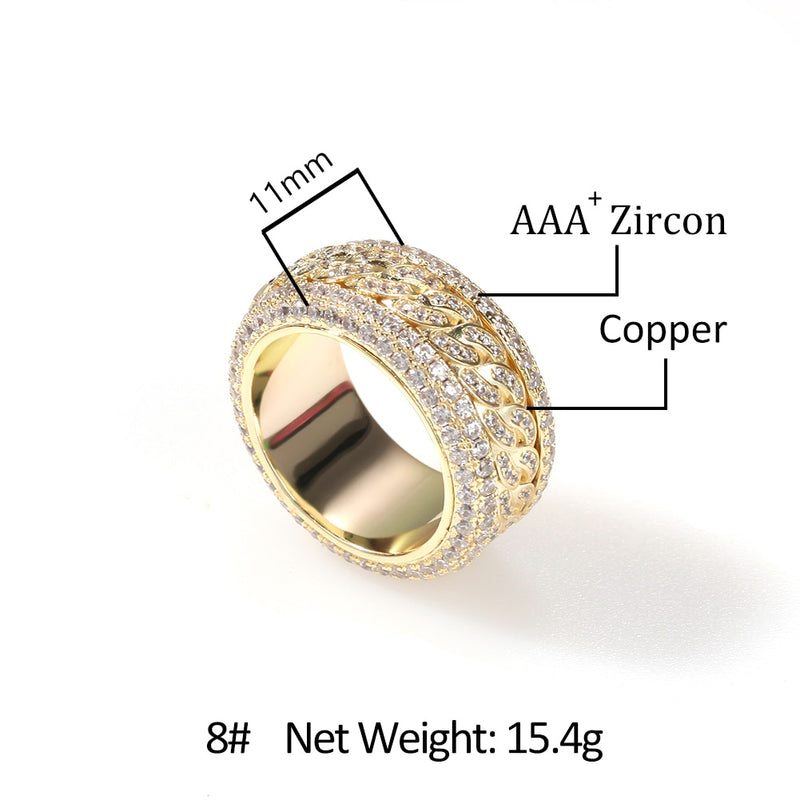 Full Bling Iced Out Unisex Ring - Boujee Collection By Jeneen