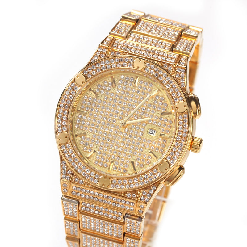 Full Iced Out Watch  Luxury Watch