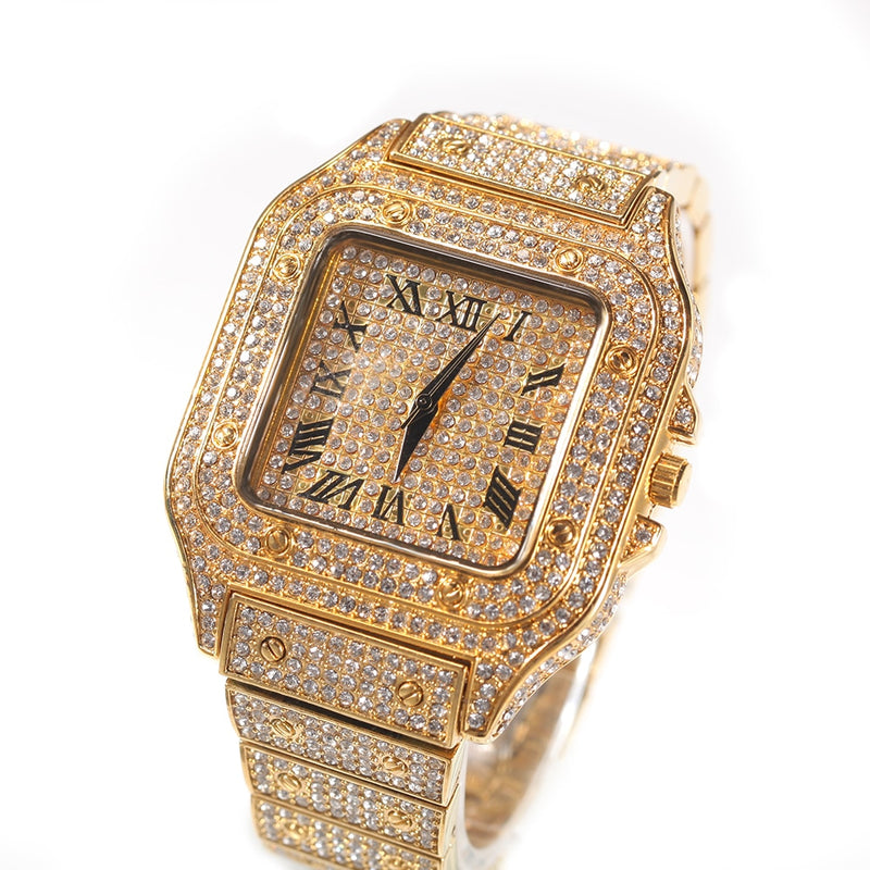 Hip Hop Bling Full Iced Out Water Proof Luxury Watch - Boujee Collection By Jeneen