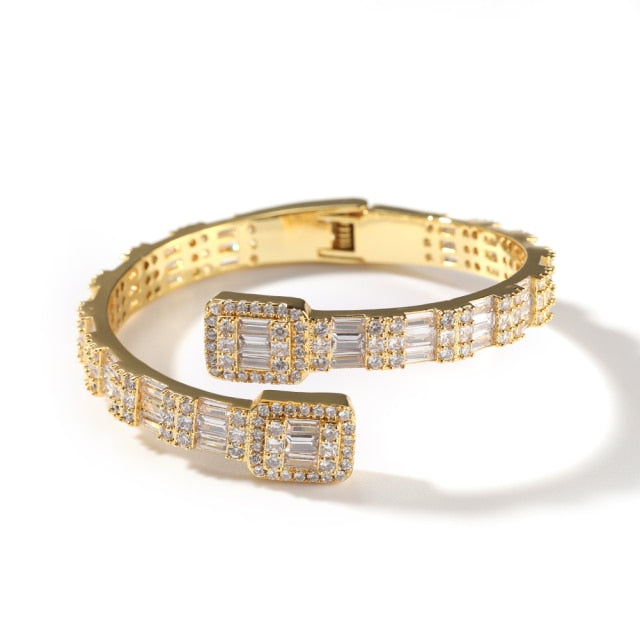 Baguette Bling Cuff Bangle - Boujee Collection By Jeneen